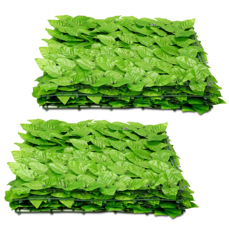 Mały sztuczny płot bluszczowy 1m x 3m, sztuczny żywopłot, dekoracja ogrodu, zielony
