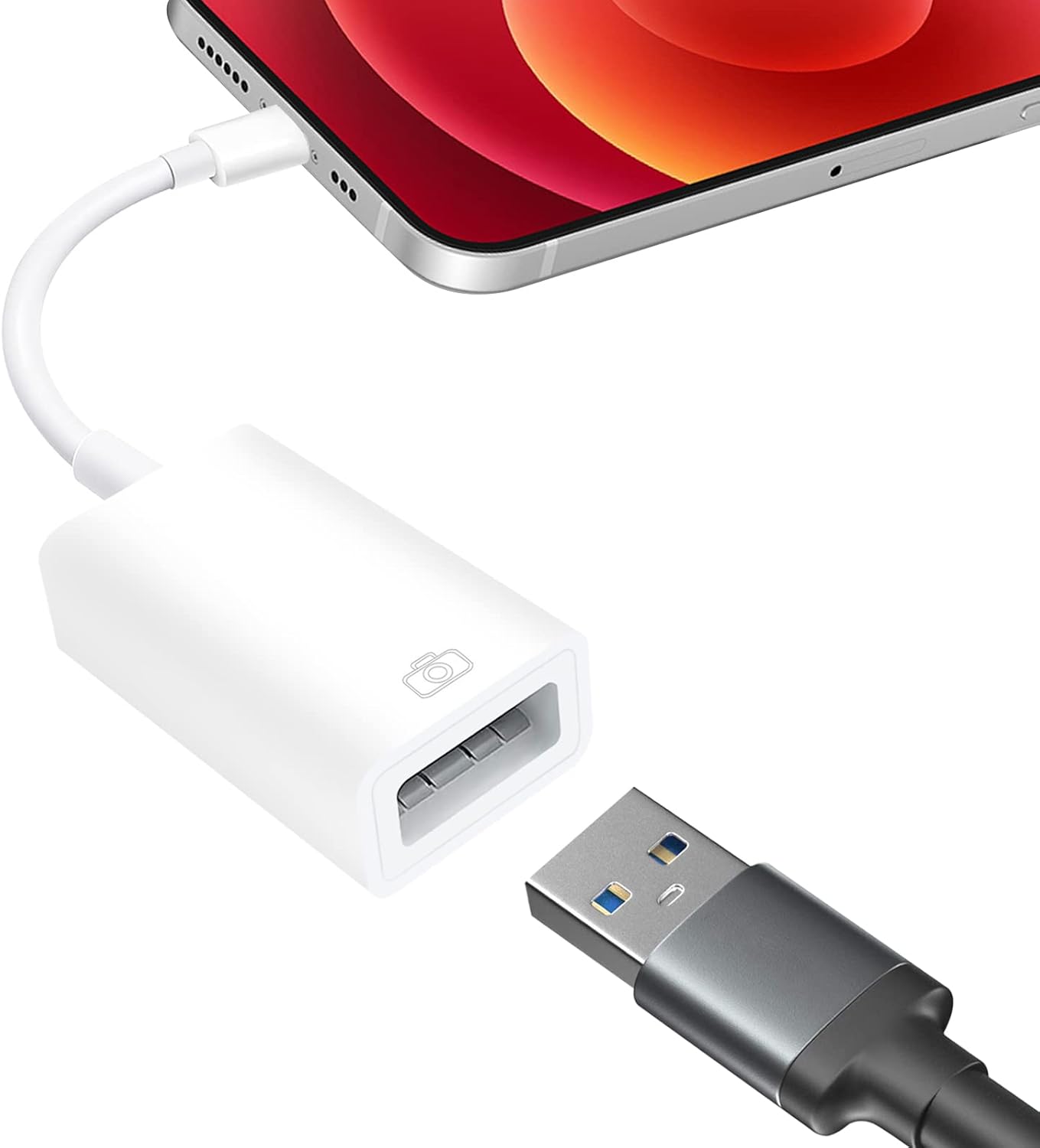 Adattatore USB OTG Lightning A USB Per IPhone E IPad – Cavo Di Sincronizzazione Dati Con Supporto A Tastiera, Mouse E Chiavetta USB