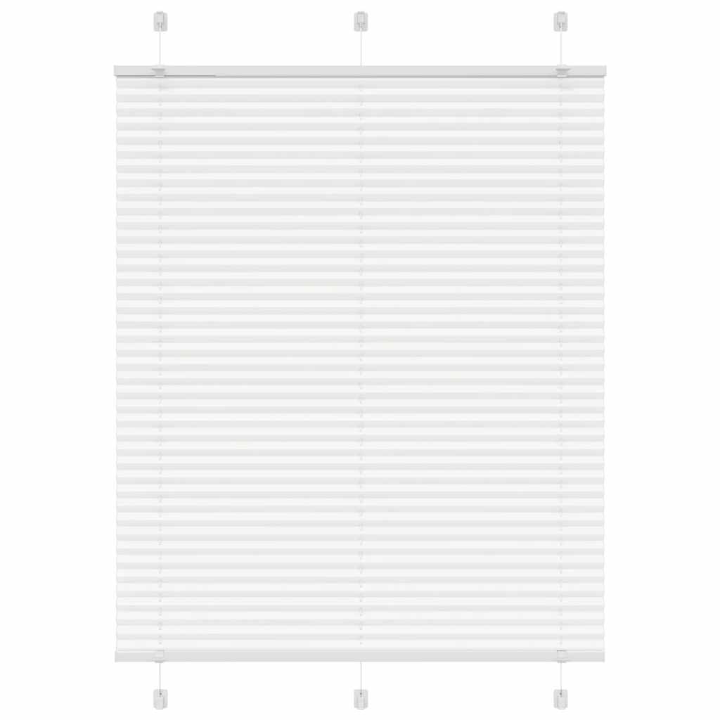 Roleta plisowana biała 110x100 cm Szerokość tkaniny 109,4 cm vidaXL