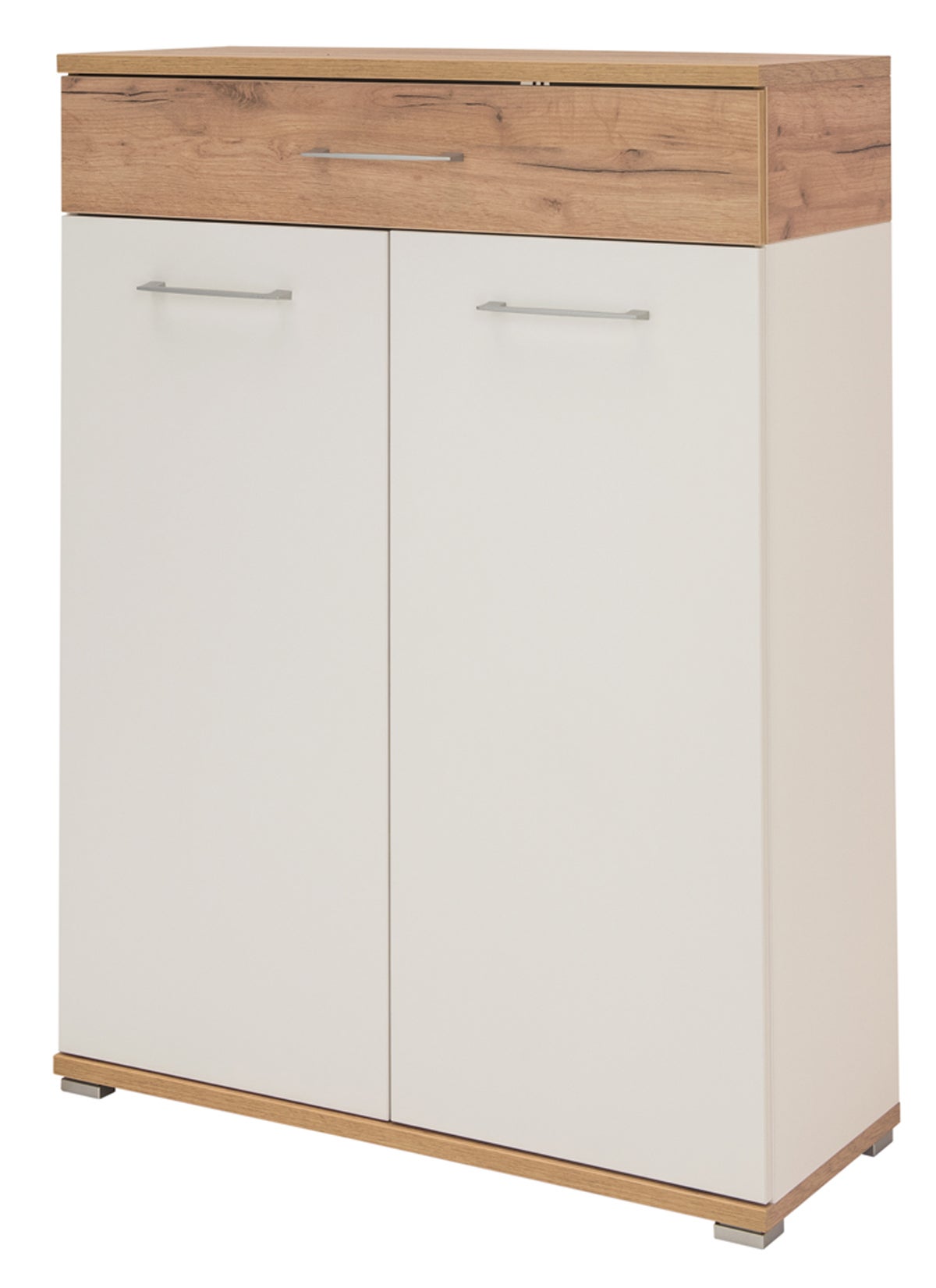 Meuble De Cuisine Blanc Brillant 80 X 46 X 81,5 Cm - Grand Rangement Avec Portes