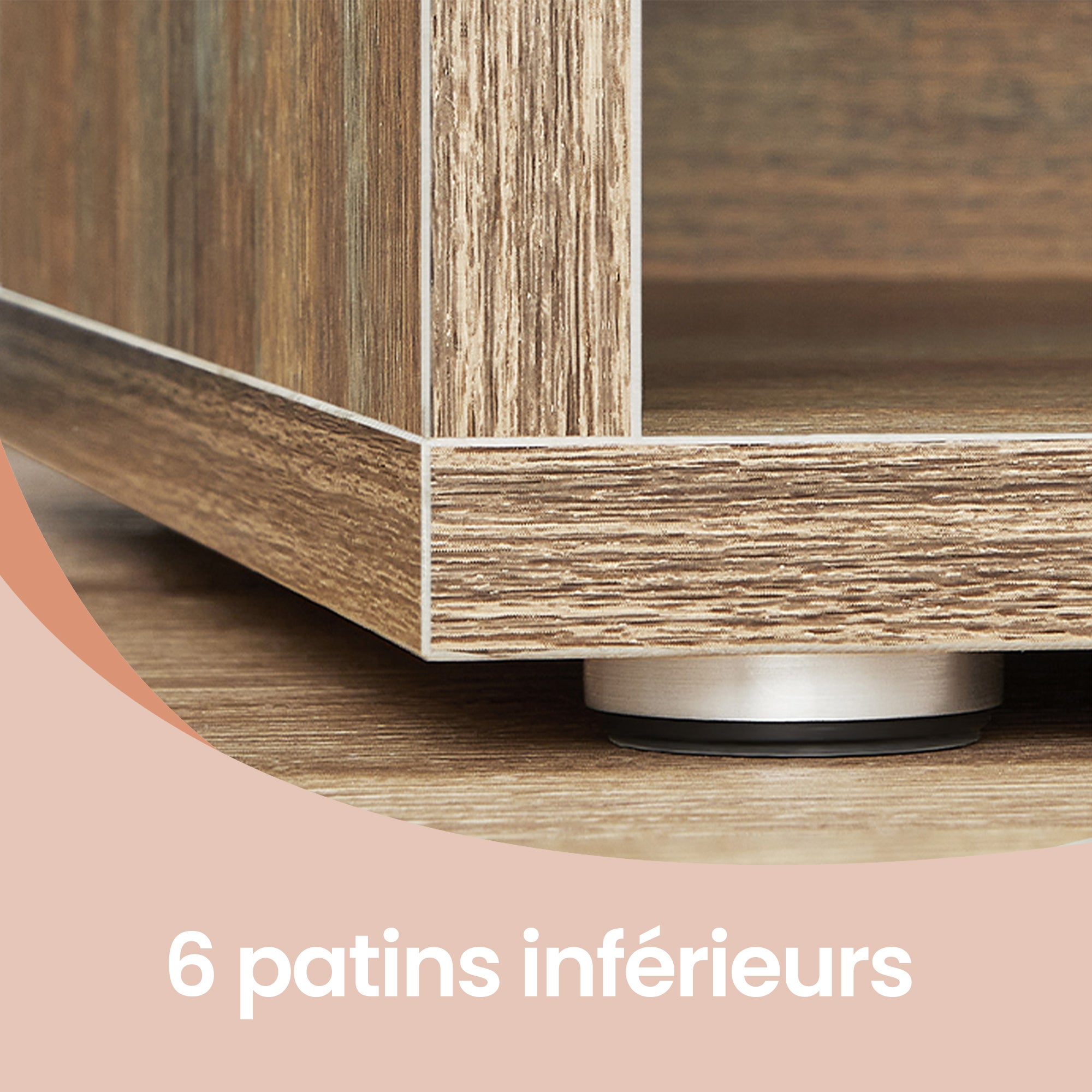 Banc à Chaussures, Banc de Rangement avec Siège Rembourré, 15 Compartiments, Étagères Réglables, pour Salon, Couloir, Couleur Chêne - 6