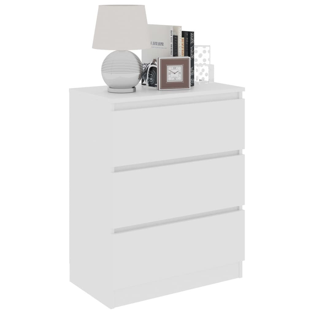 Commode Blanc 60x35x76 cm - 4