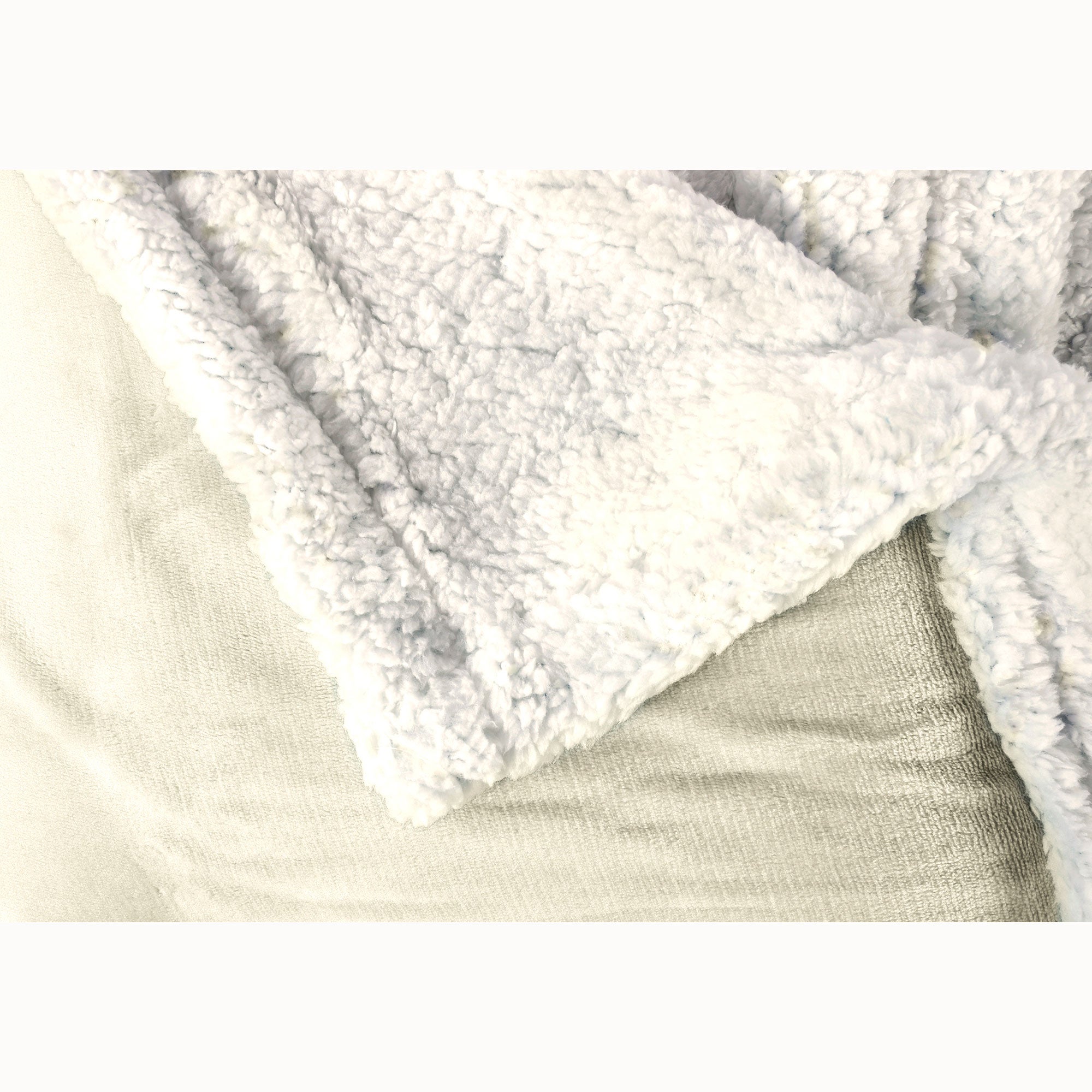 Coperta per Divano / Letto 130x160cm a Doppio Strato in Pile Calde, Accoglienti Briebe Perla - - 2