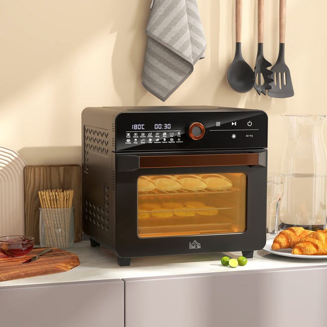Mini Four 20 Litres ICQN - 1500W, Chaleur Tournante, 5 Fonctions, Minuterie, Plaque Et Grille Incluses, Noir Mini Four Electrique Mini Four 20 Litres ICQN - 1500W, Chaleur Tournante, 5 Fonctions, Minuterie, Plaque Et Grille Incluses, Noir Mini Four Electrique