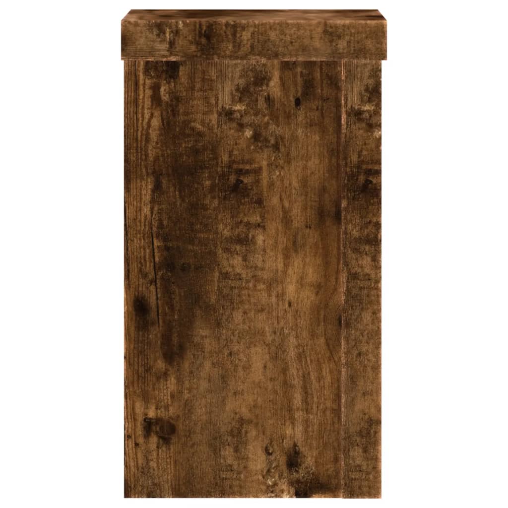 Supports pour plantes 2 pcs chêne fumé bois d'ingénierie - 5