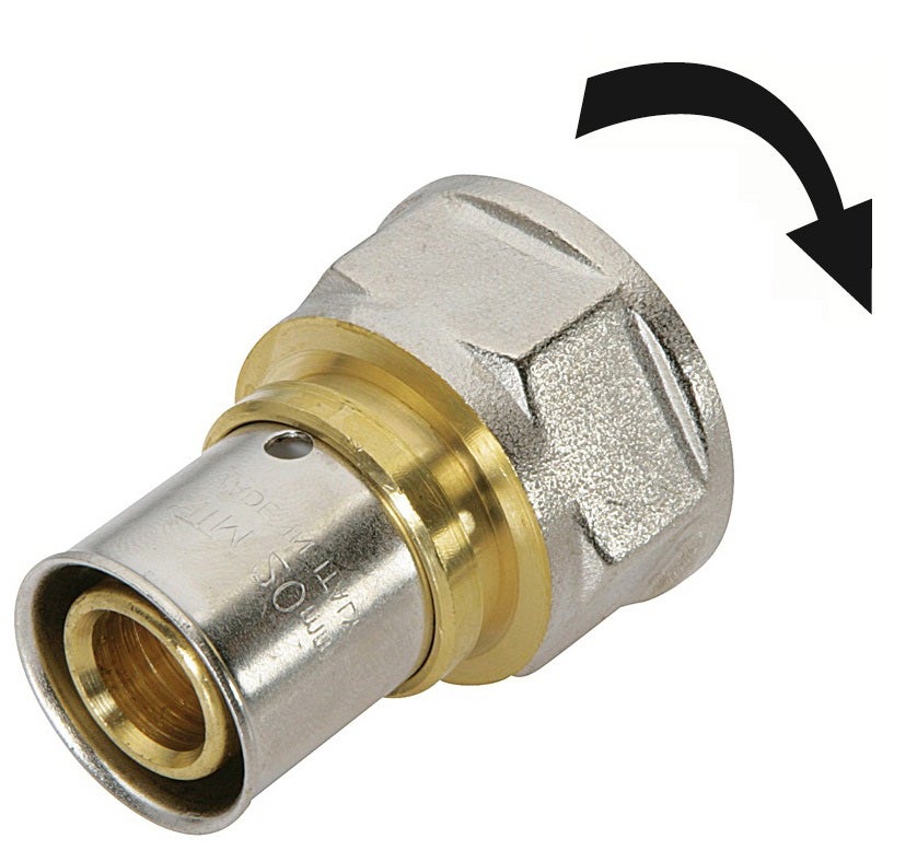 Raccord à sertir écrou libre multicouche Ø20 F20x27 (3/4) NF QUICK PLOMBERIE - 7