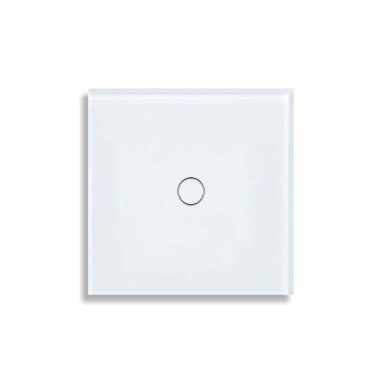 Interrupteur Tactile Intelligent Livolo 2 Voies 1 Voie – Verre Blanc, Compatible Alexa & Google Home