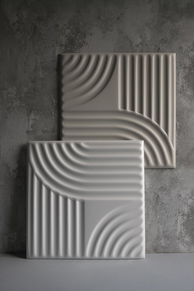 Panel dekoracyjny ścienny XPS 3D LINE STUCCO 50×50 cm cashmere Marbet Design 8 szt. - 4
