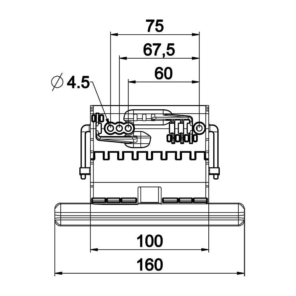 Attache verrou à visser pour tube octogonal 2 maillons - 2