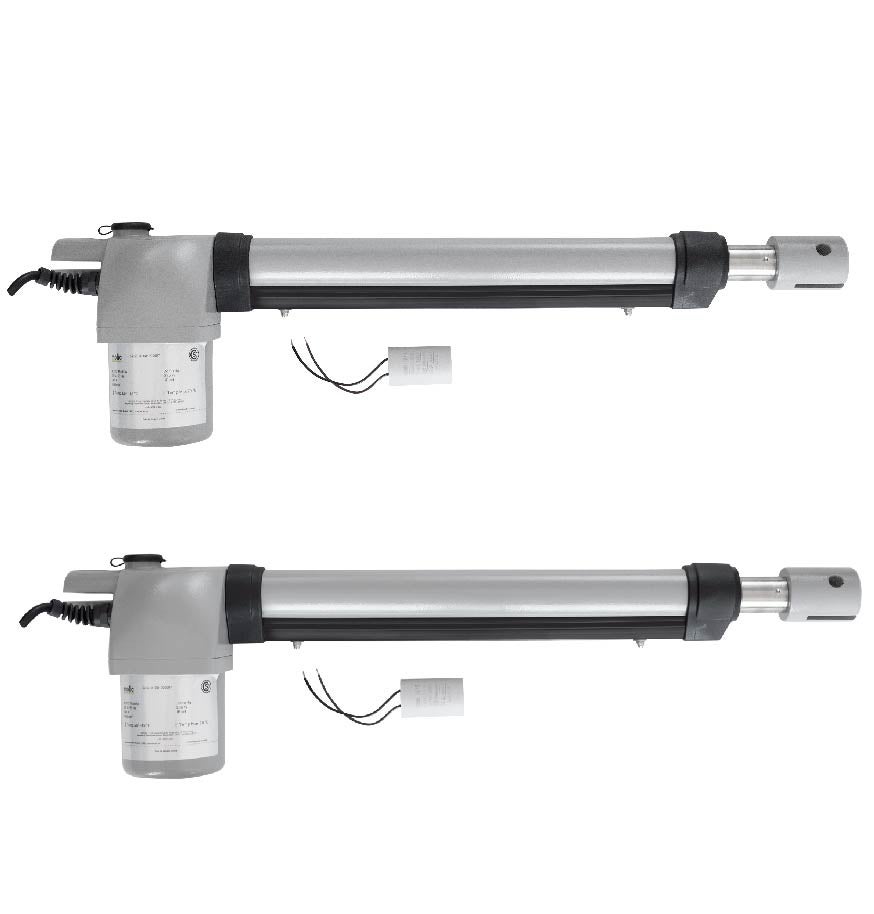 Motor Puerta Batiente 2 Hojas - Motores para Puertas Abatibles - Puertas de Garaje - Automatico- Kit Incluye2 mandos a Distancia. Domo 4G Motic - 6