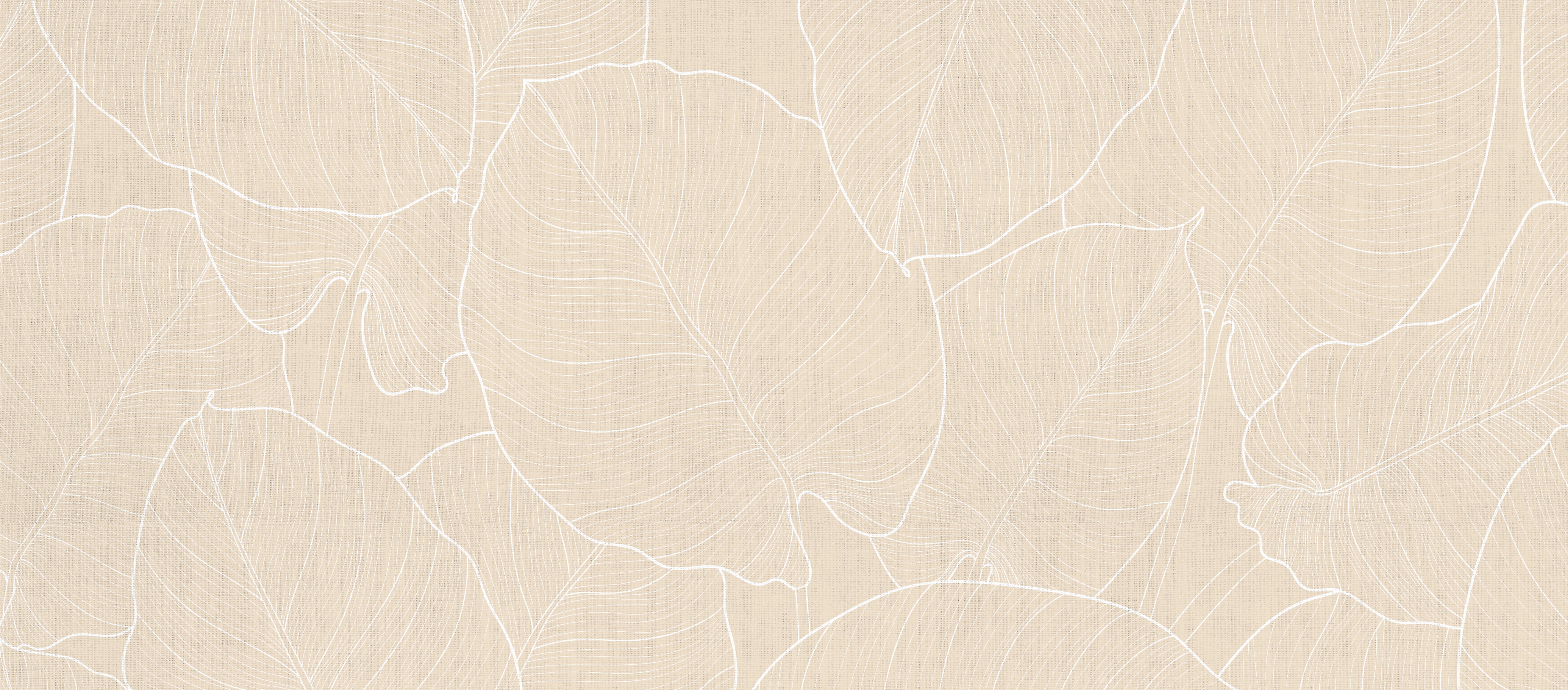 Dywan winylowy sand leaves 66x150 cm - PVC antypoślizgowa, gładka z nadrukiem, winylowa do kuchni lub salonu, zmywalna