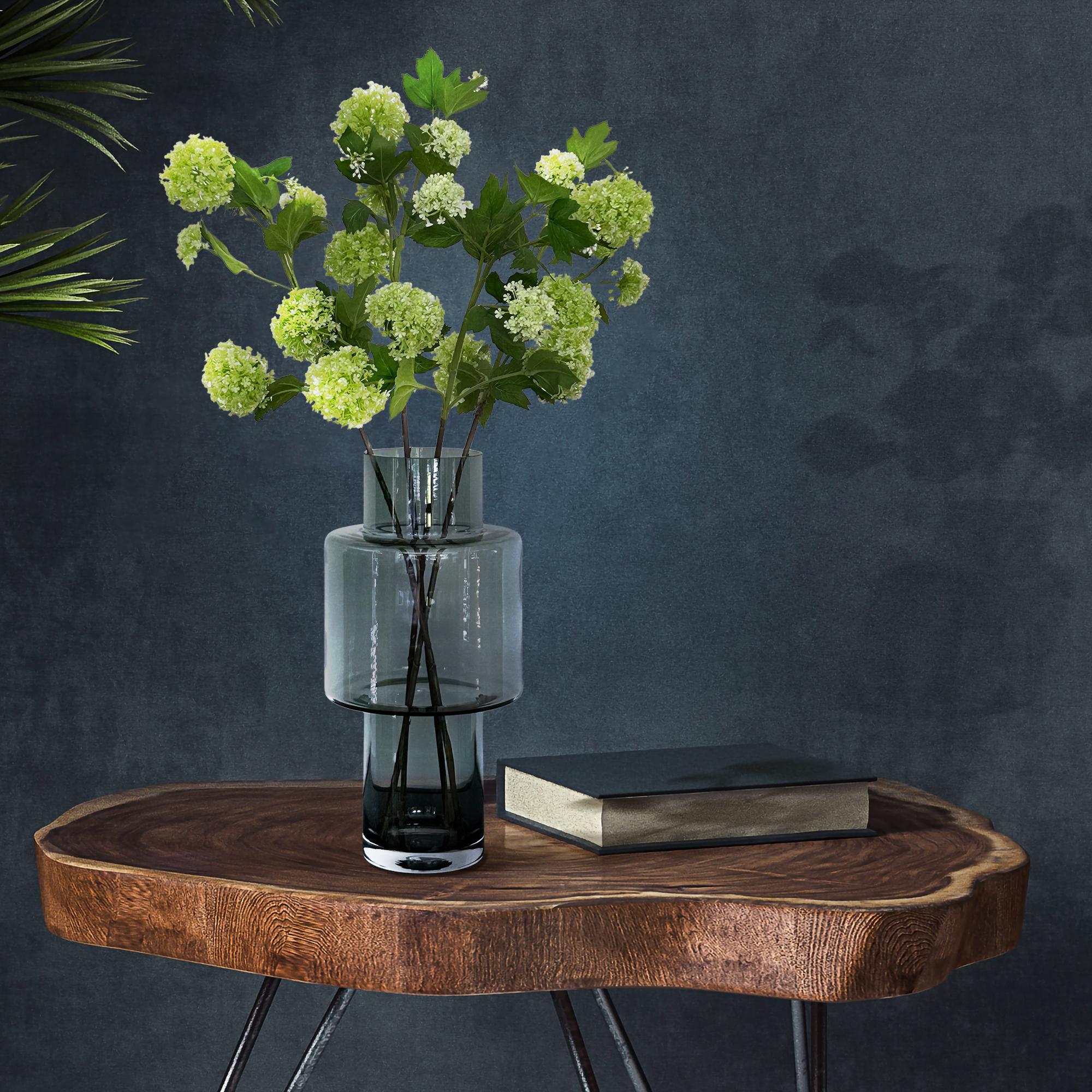 Sztuczne gałązki Viburnum Opulus kremowe – zestaw 4 szt – 75 cm