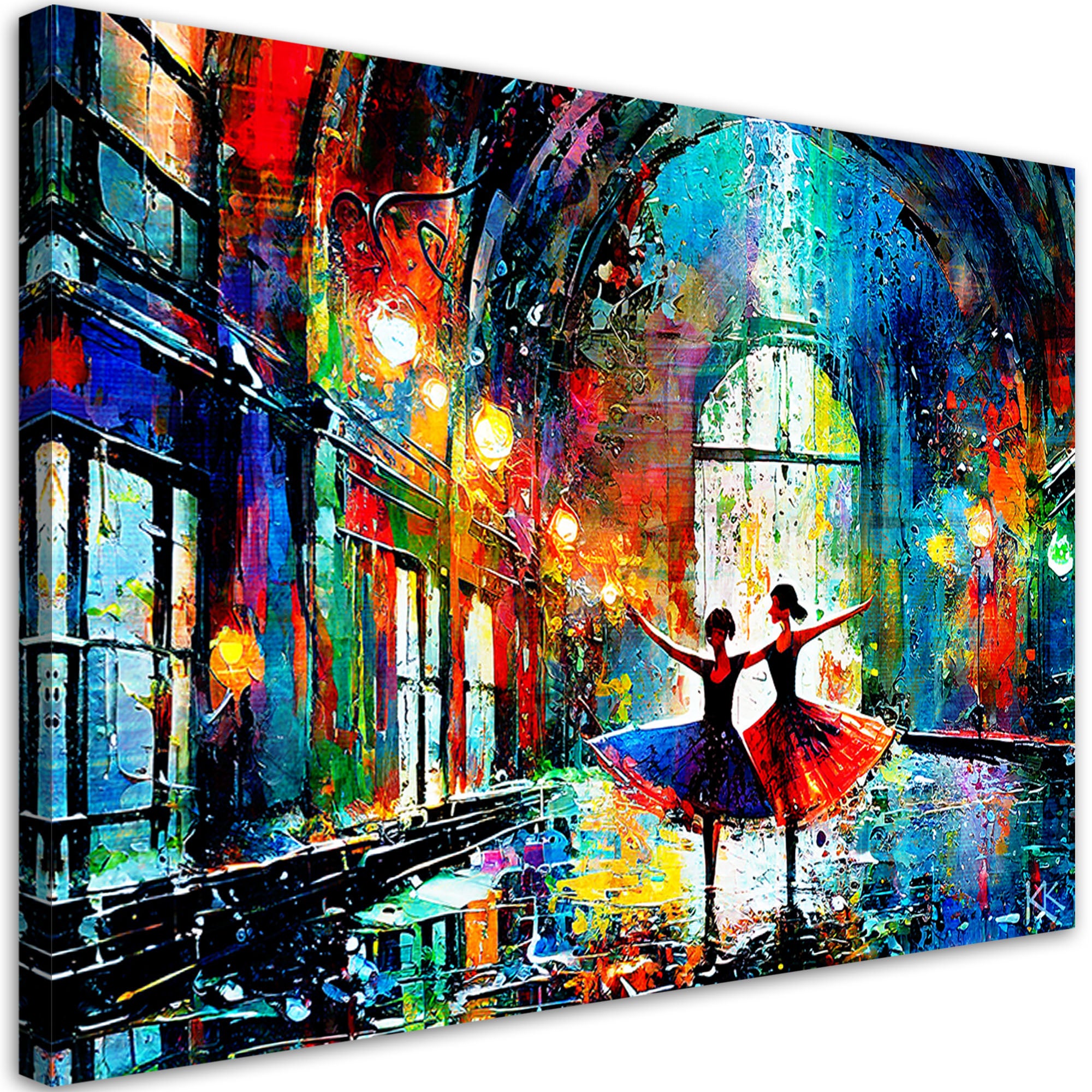 Obraz tańczące baletnice abstrakcja 60x40