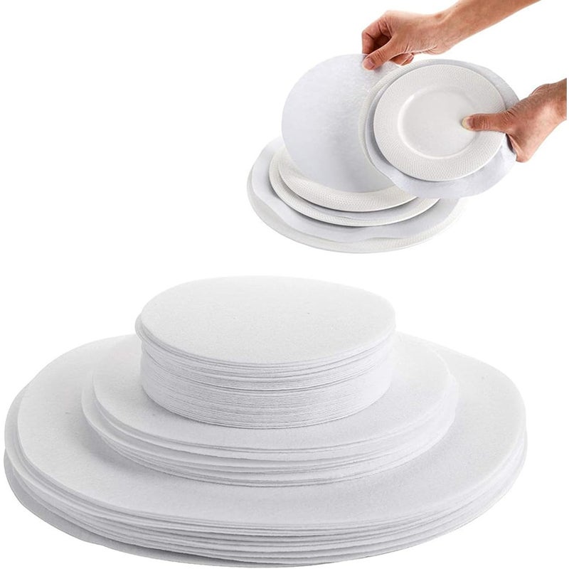(Białe) 39 Sztuk Ochraniaczy Do Naczyń, Przekładki Filcowe Do Talerzy, Przekładki Ochronne Do Talerzy, Okrągłe Przekładki Ochronne Na Stół
