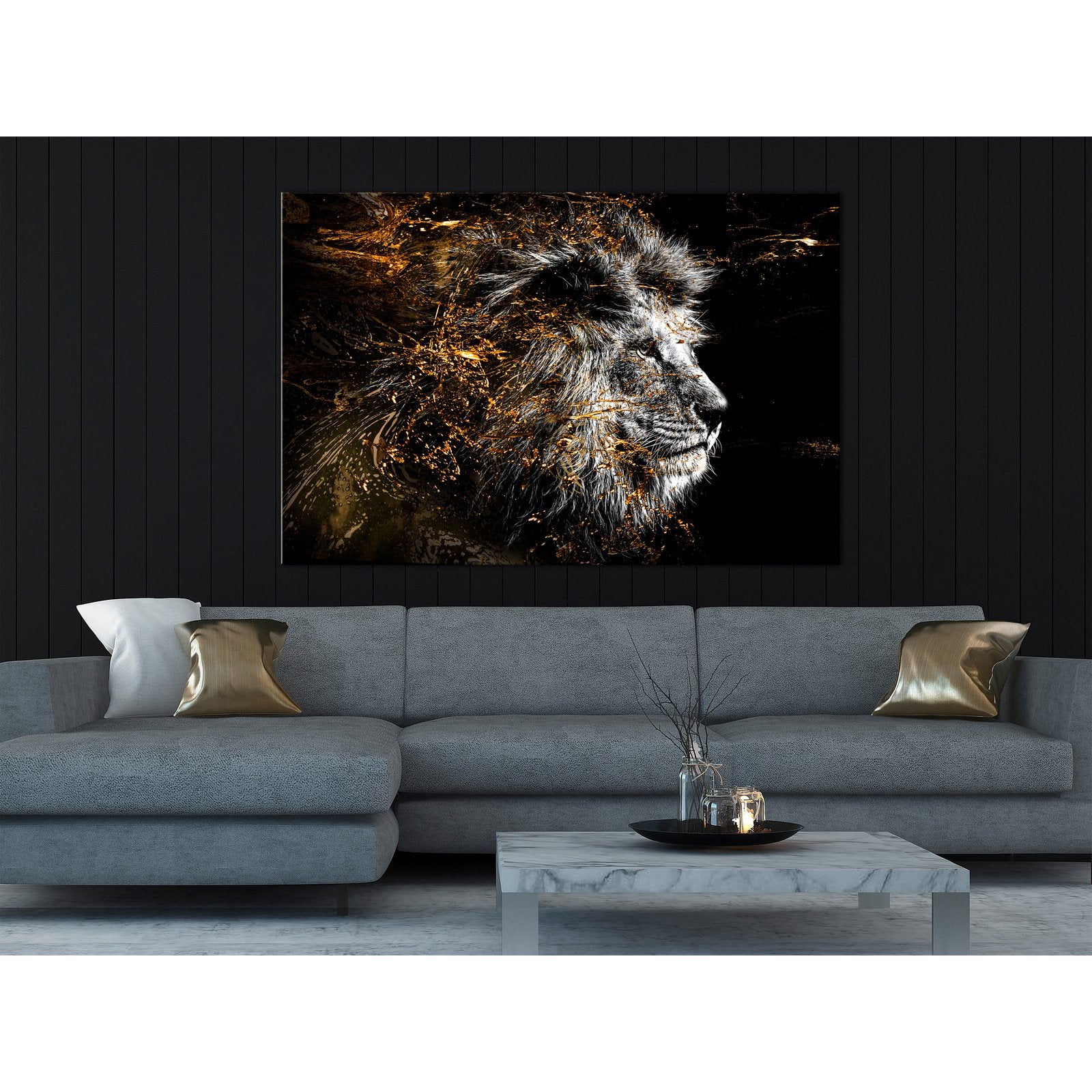 Tableau Roi du Soleil (1 Partie) Large - 120 x 80 cm - 2