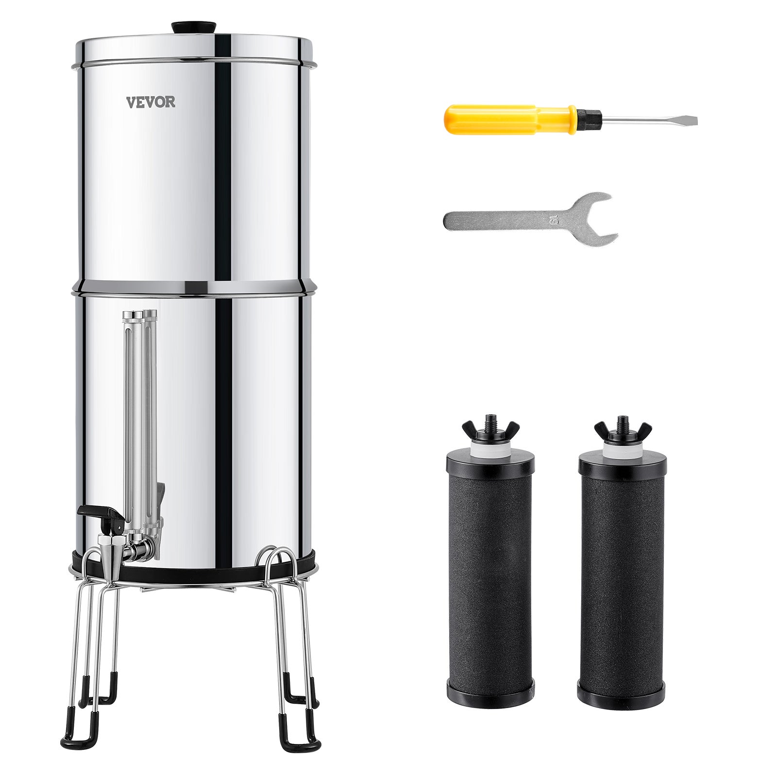 System grawitacyjnego filtra wody Filtr wody z membraną ultrafiltracyjną 7+8,5L VEVOR