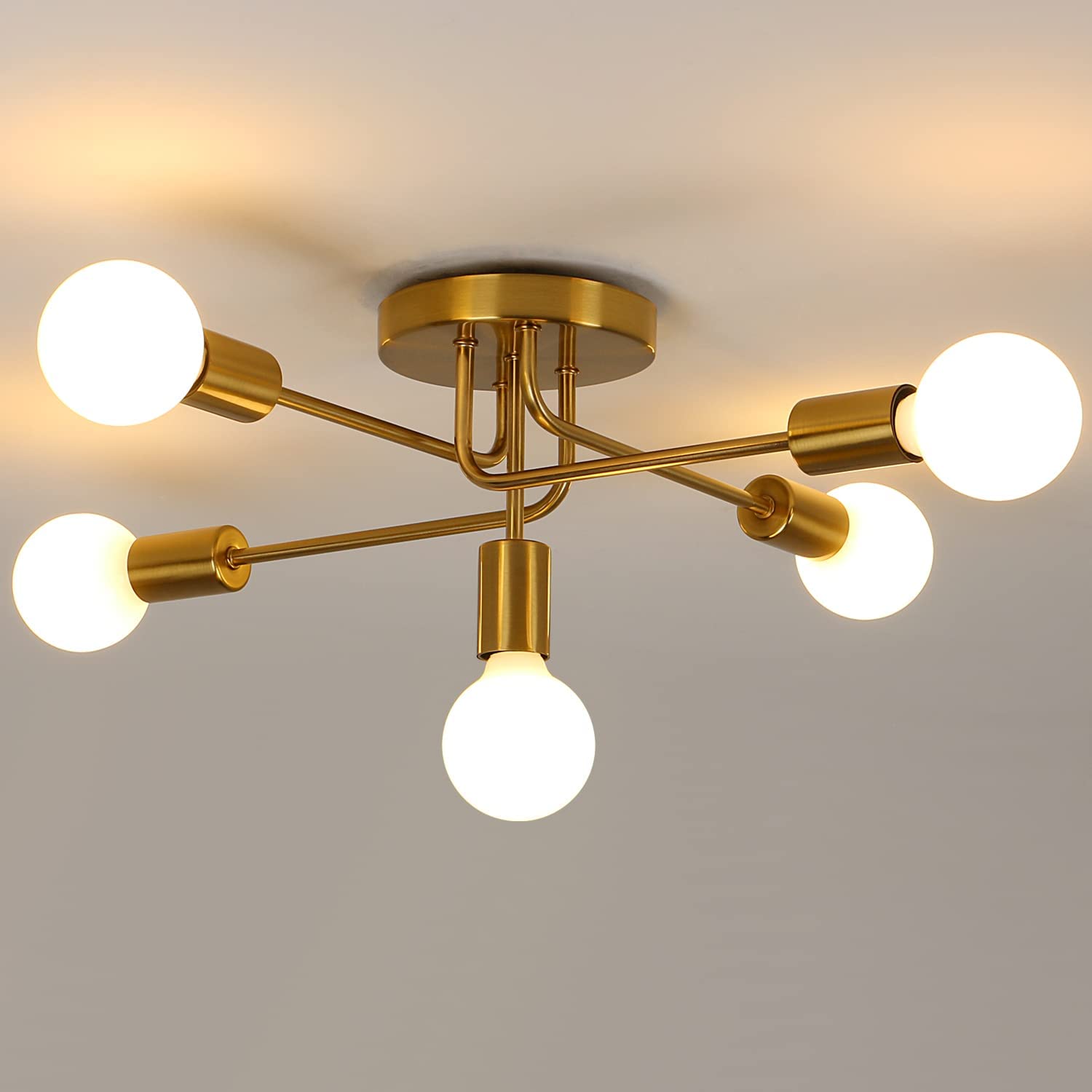GOECO Plafoniera Retro Base E27 Gabbia Lampada a Soffitto Per Cucina Sala da pranzo Camera da letto Corridoio Ingresso Balcone Nero | Leroy Merlin