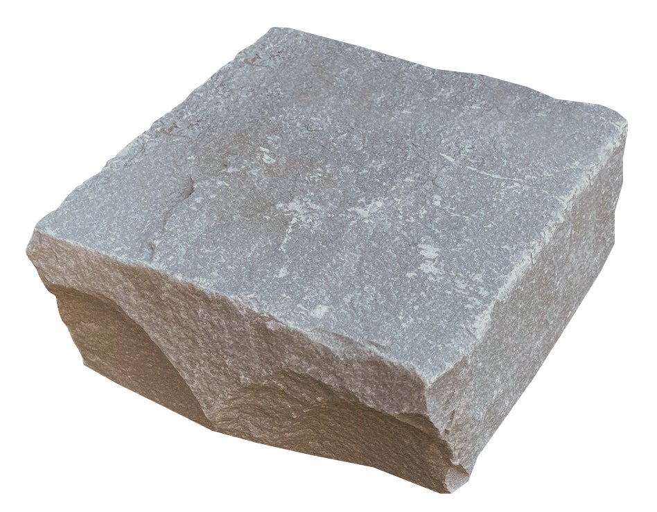 Pavés en pierre de GRES KANDLA 14*14 cm - 5 a 7 cm - GRIS (vendu en m² - 42 pavés au m²) - 3