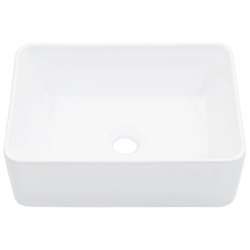 Lavabo 40x30x13 cm Céramique Blanc - 2