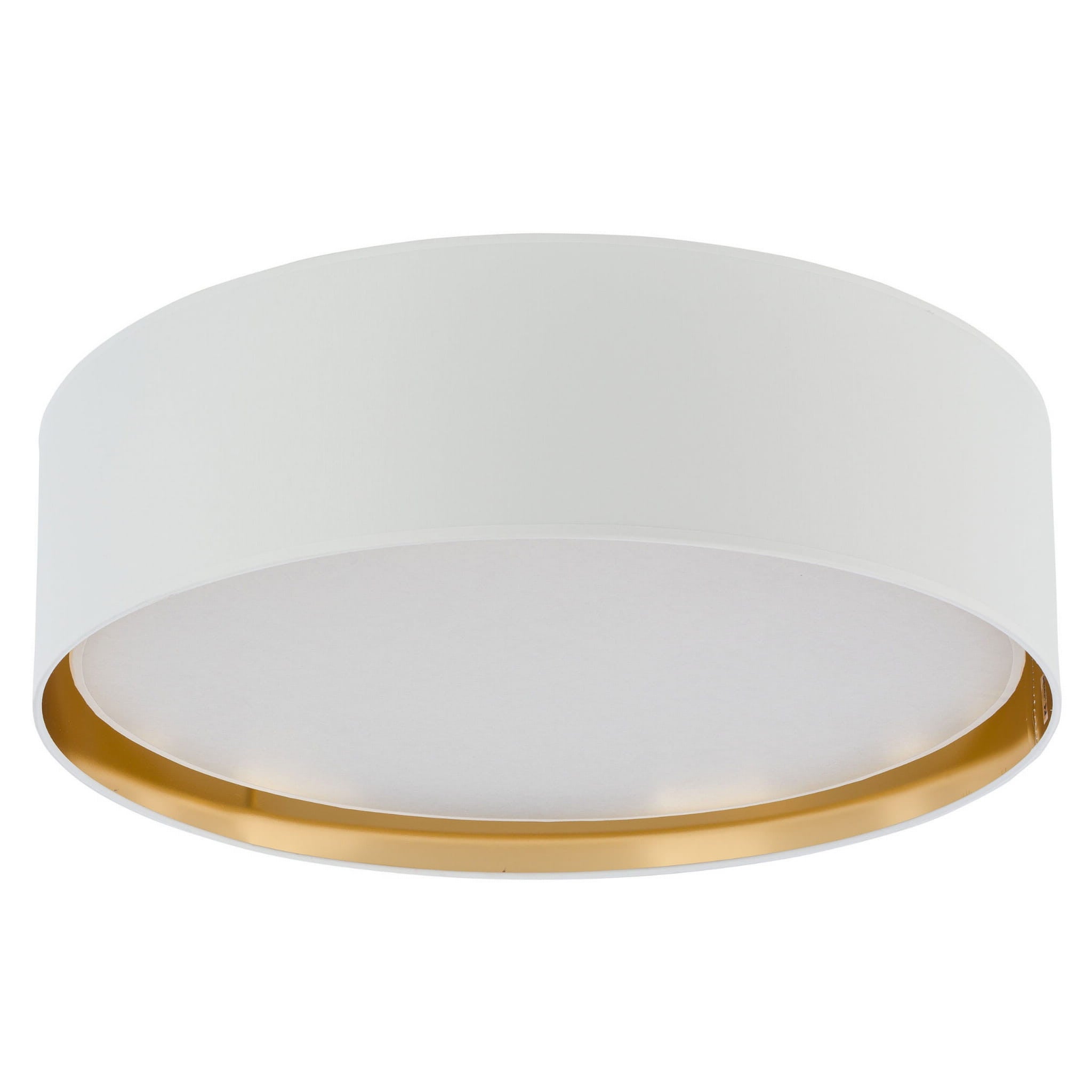 Plafon Bilbao okrągły biało-złoty 4xE27x15W wym: 17 x 60 cm IP20 tkanina TK Lighting