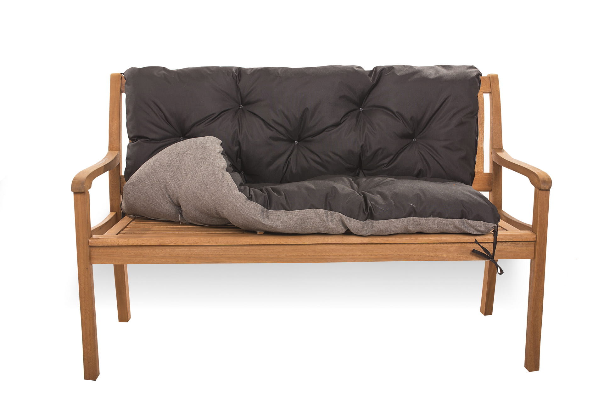 Coussin pour banc de jardin 120x50x40cm, coussin de banc de jardin Noir, coussin de jardin, coussin de banc extérieur, coussin de balançoire - 5