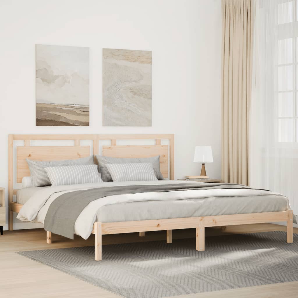 Dłuższe łóżko bez materaca, 180x210 cm, lite drewno vidaXL