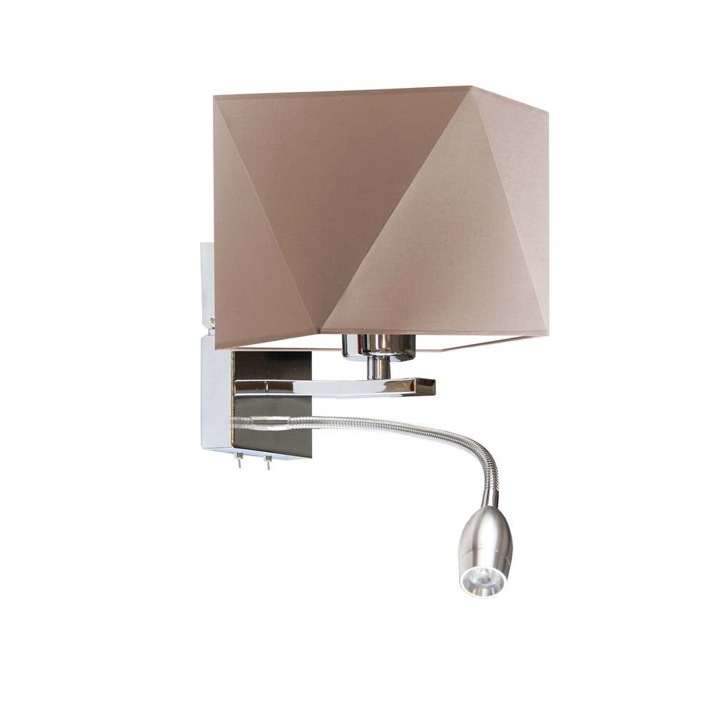 Kinkiet LED lampa ścienna lampa na ścianę z abażurem diament MOTO