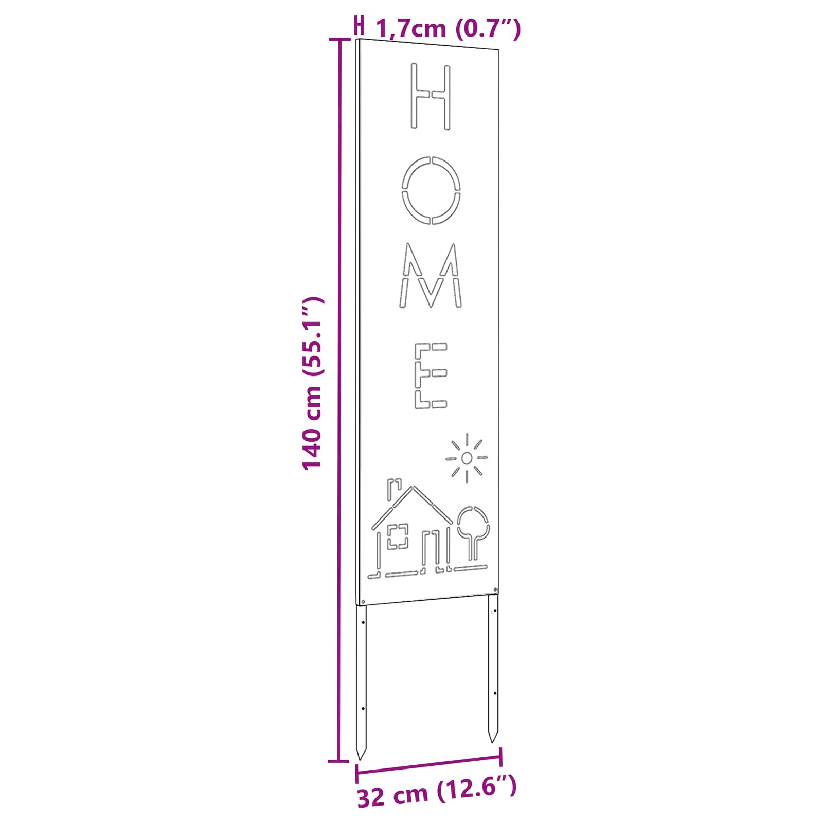 Écran de confidentialité de jardin Anthracite 32 x 140 cm vidaXL - 3