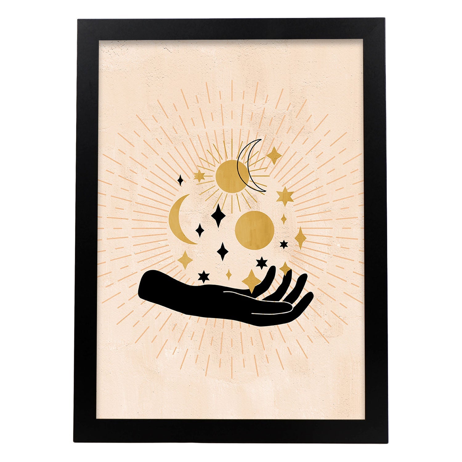 Poster Con Imagenes Masticas, Con Imagenes De Soles Y Lunas. Misticismo ...