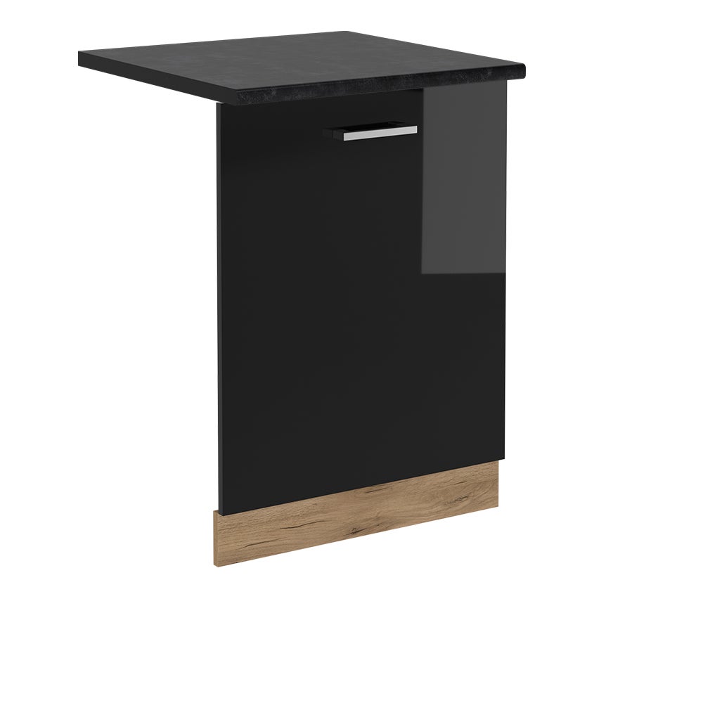 Vicco Panel przedni zmywarki R-Line, Czarny wysoki połysk, 60 cm , BP Antracyt