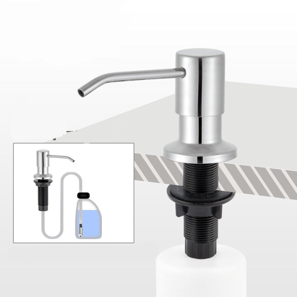 500ML Distributeur de Savon Encastrable, Distributeur Savon Liquide  Encastrable avec Bouteille et Ensemble de rallonge de 1,0 m | Leroy Merlin
