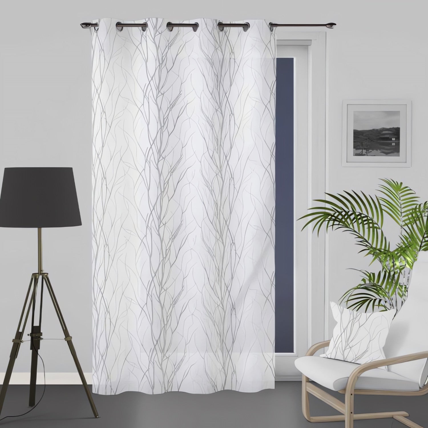 Soleil D'Ocre Rideau Black Out 135x250 Cm Zwart - Verduisterend Gordijn Met Ogen