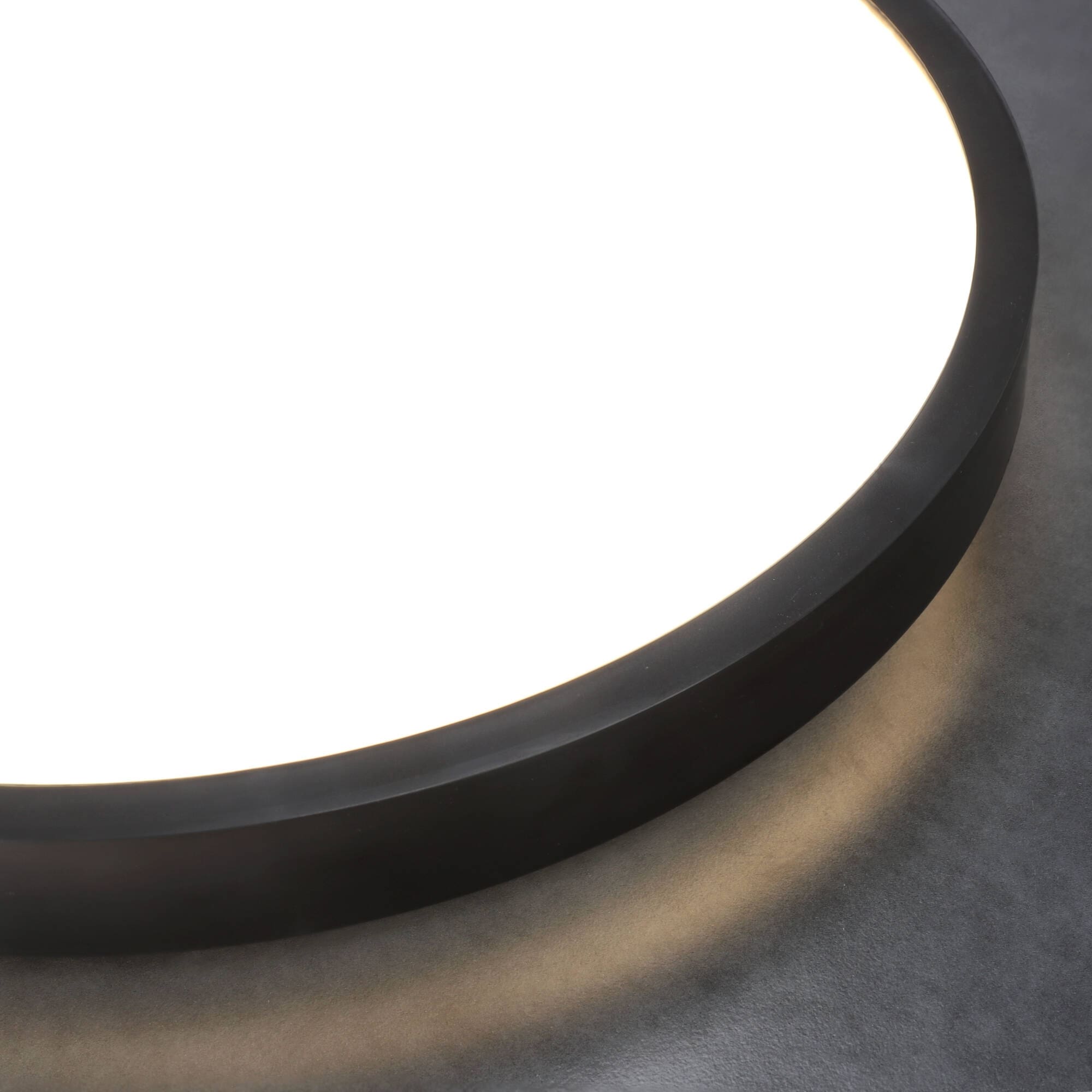 Plafon LED PERETI 24W czarny pierścień 35cm, 3000K barwa ciepła, 2400lm, IP44, 220-240V EDO SOLUTIONS - 4