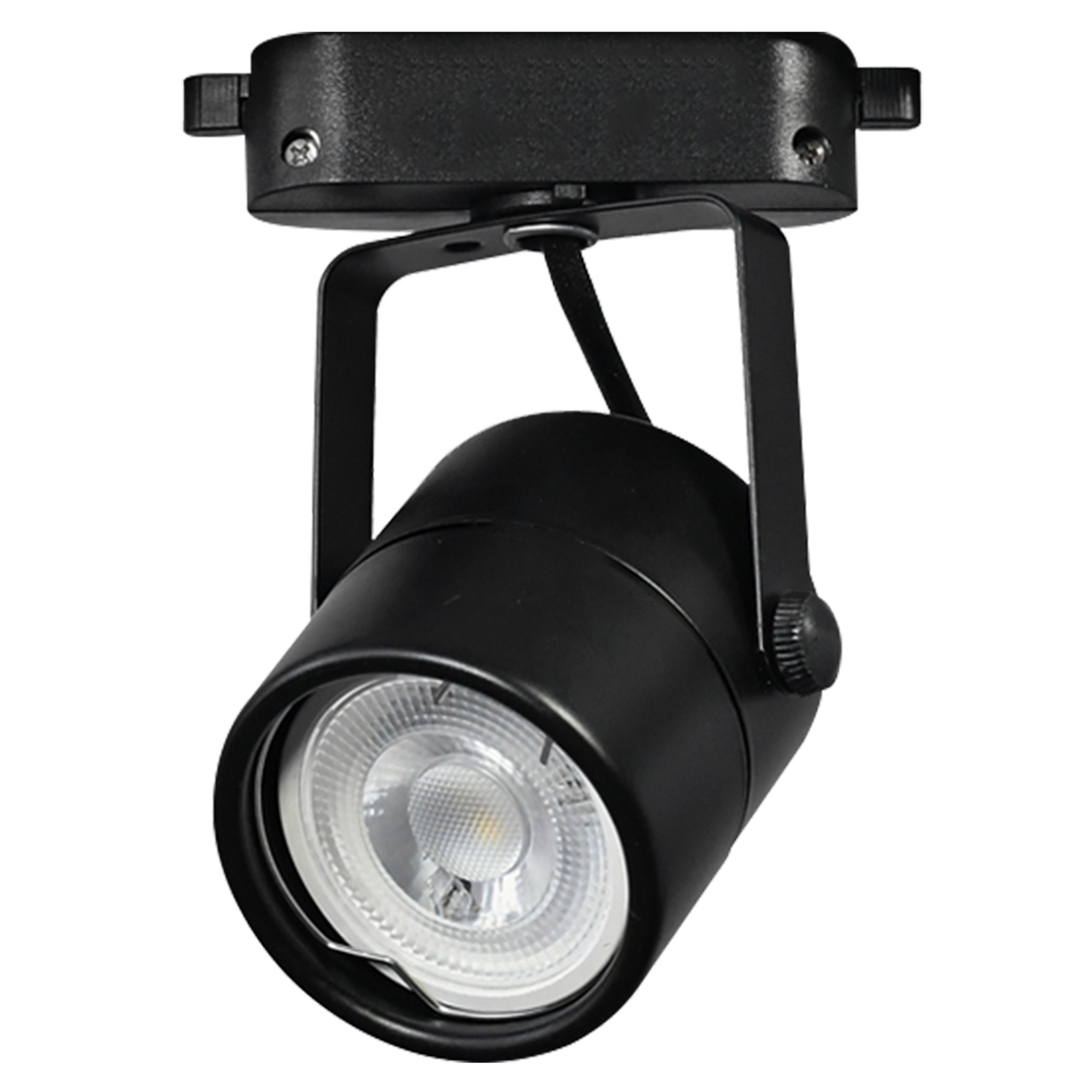 Reflektor na szynę GU10 LED 1-fazowy 1F Primo IP20 fi 60mm szynowy czarny MasterLED