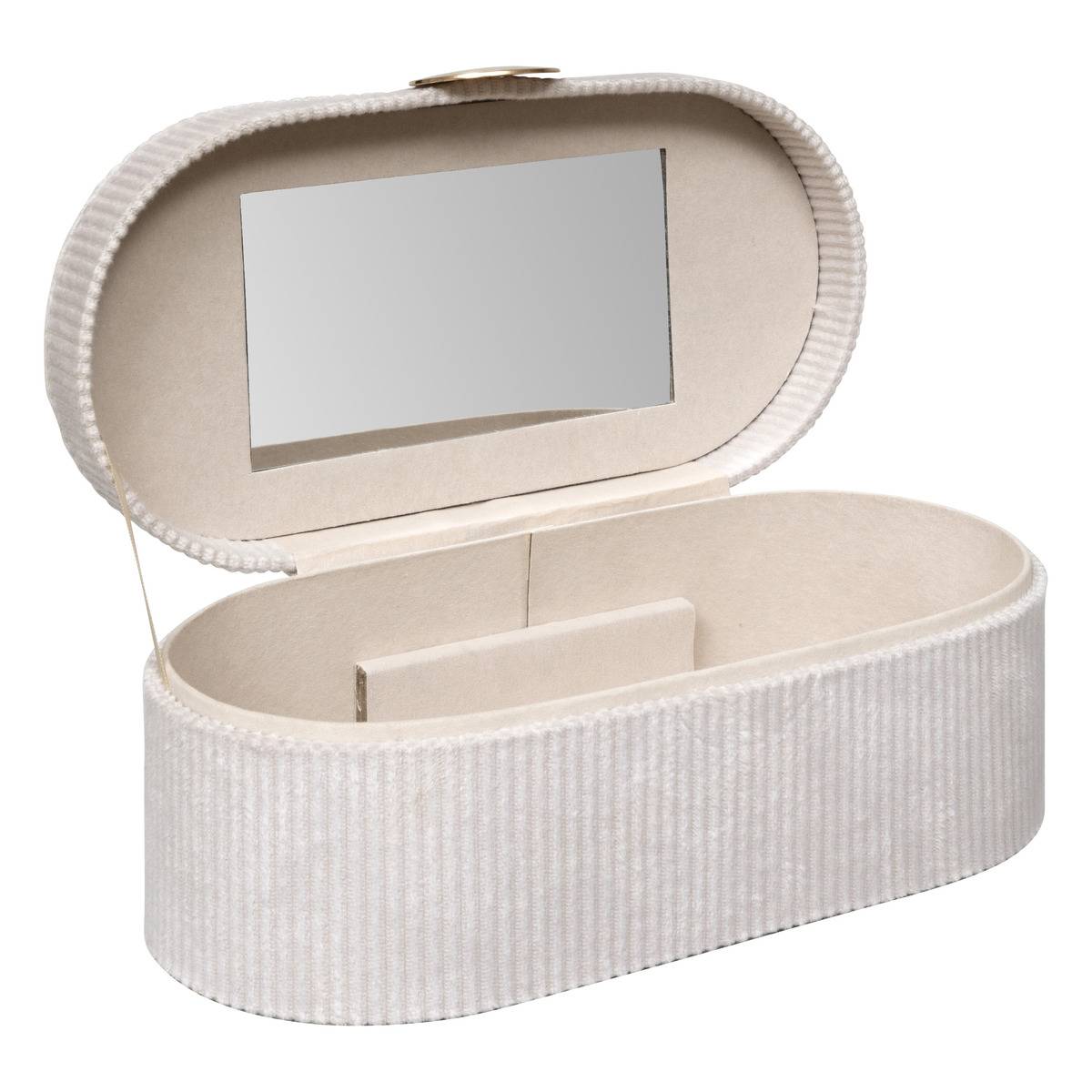 Boîte à bijoux Enya velours beige L255cm - Atmosphera créateur d'intérieur - 4