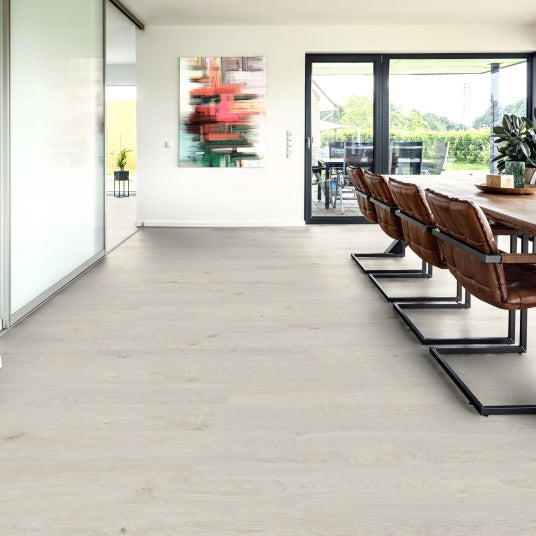 Parquet flottant Stratifié - Cuisine et salle de bain - Lames larges - Chêne Santorini - Échantillon - 3