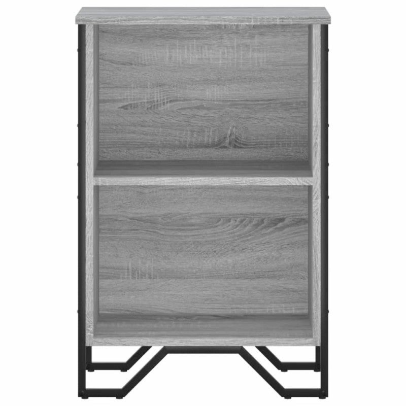 Bibliothèque sonoma gris 50x31x74,5 cm bois d ingénierie - 4