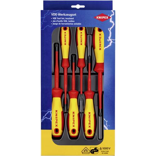 Knipex Tournevis Slim PH1 VDE - Tournevis Phillips Isolé 187 Mm Pour Électriciens