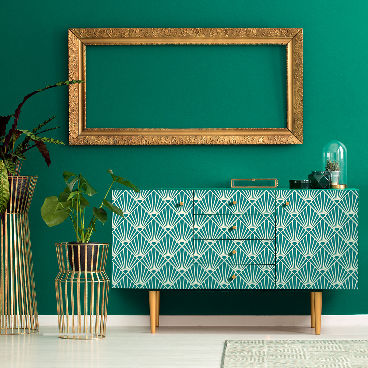 Vinilo muebles escandinavos ulrike - adhesivo de pared - revestimiento sticker mural decorativo - 40x60cm