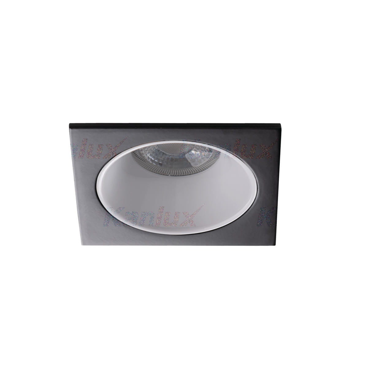 Oprawa sufitowa wpuszczana Glozo czarno-biała 1xGX5.3 / GU10x10W kwadratowa IP20 wym: 8,8 x 8,8 cm aluminium Kanlux