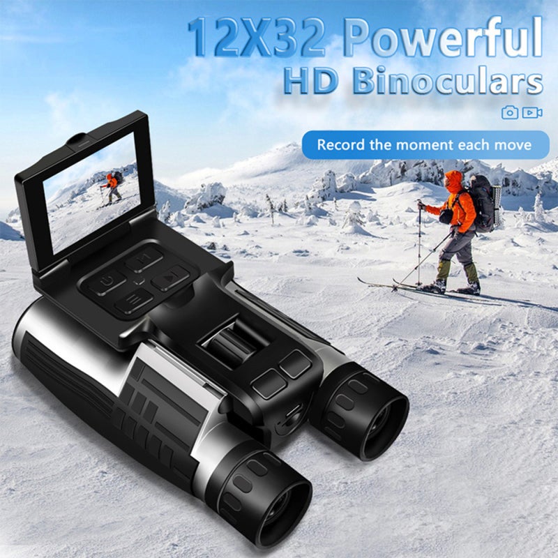 Digital Binoculars Outdoor Camping Telescope 12x32 Video Photo Recorder with 2.4 Inch LCD Display - 3