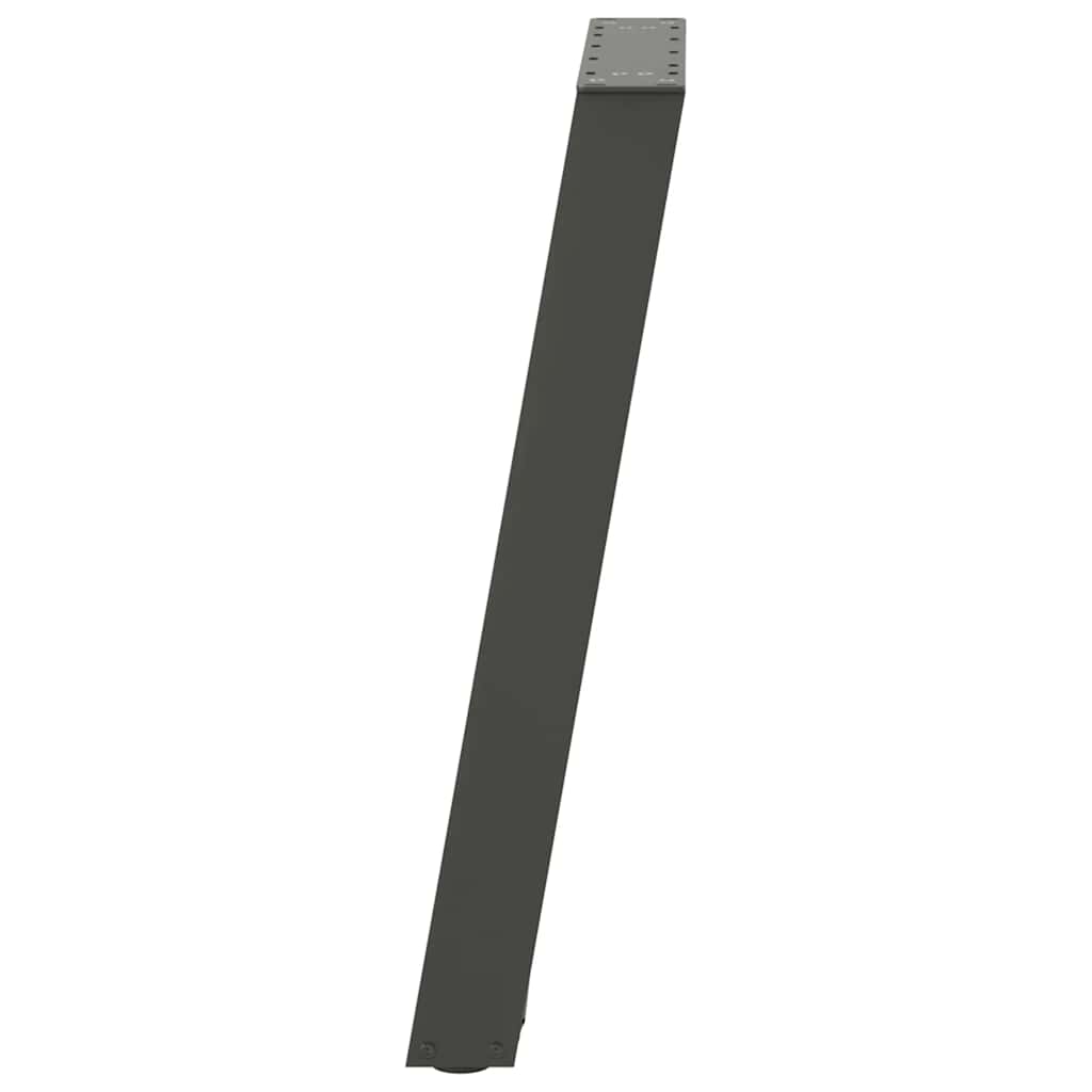 Maison Exclusive - Pieds de table à manger en U 2 pièces Anthracite 50 x (72-73) cm Acier - 6