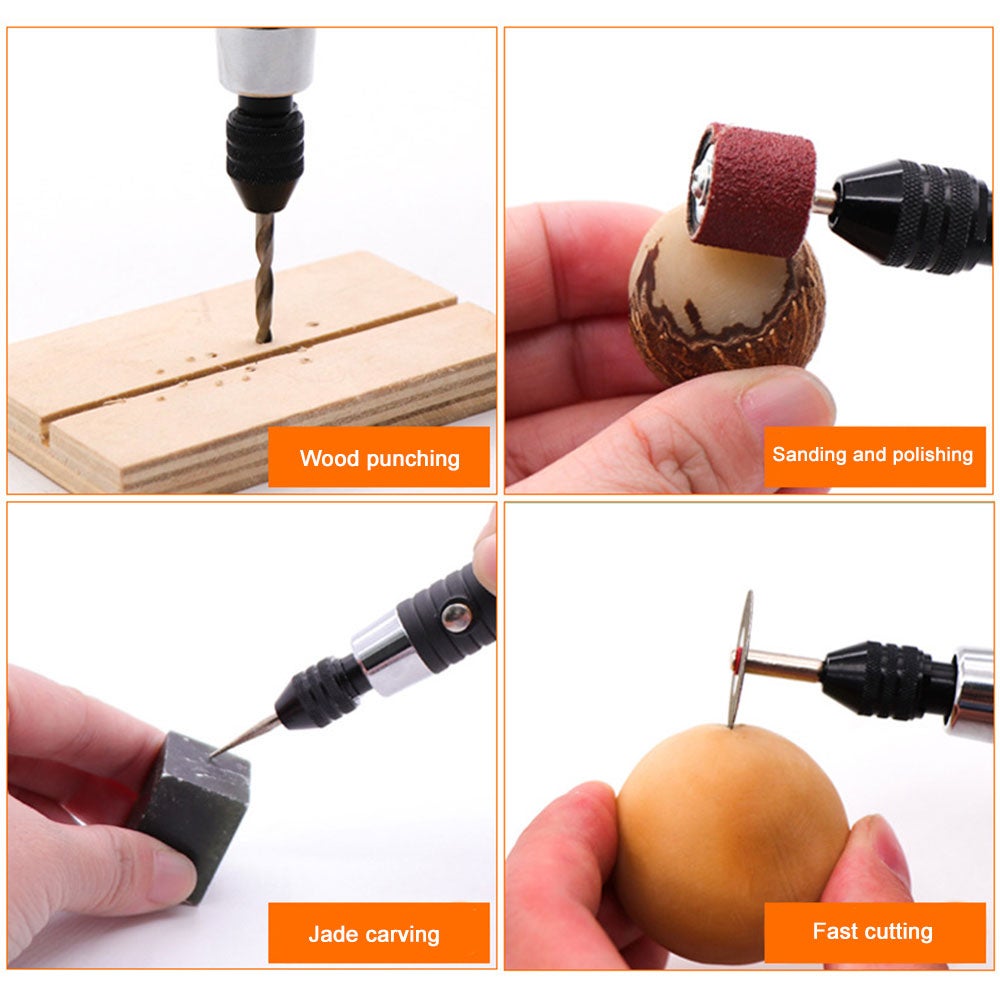 Mini stylo à découper électrique 30W 5V, vitesse Variable, USB, broyeur électrique, outil de polissage des ongles, stylo graveur, 178 pièces/ensemble - 4