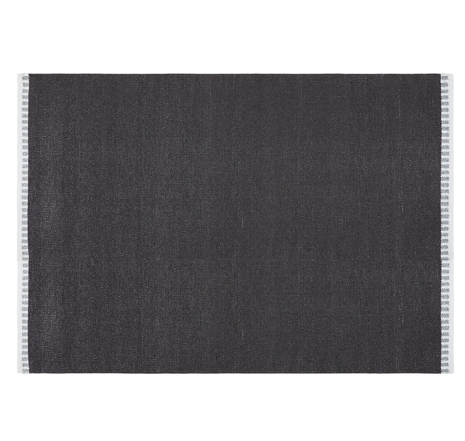 Dywan PVC Genova Czarny 160x230 cm – Wodoodporny, Zmywalny, Ręcznie Robiony, do Wnętrz i na Zewnątrz