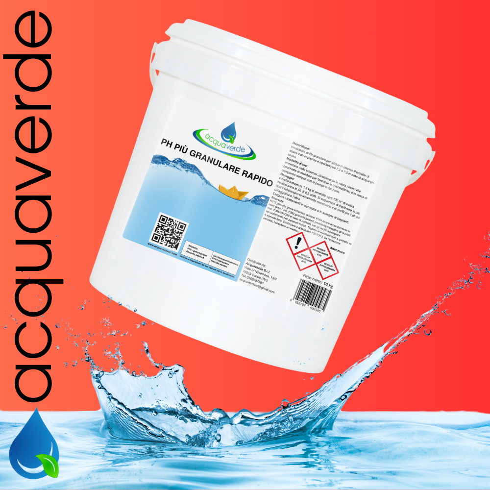 acquaverde | Ph+ Granulare Correttore Rapido, Regolatore, Incrementatore, Innalzatore di Ph Manutenzione, Trattamento Acqua Piscina - Secchio 10 kg - 3