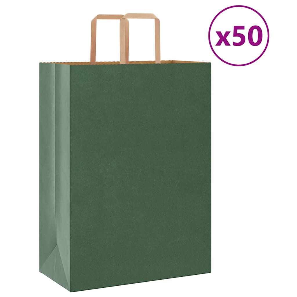 sacs-en-papier-kraft-50-pcs-sacs-kraft-avec-poign-es-vert-32x17x44-cm