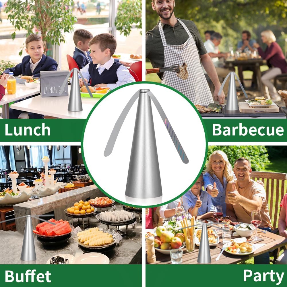 Ventilateur anti-insectes, ventilateur de table électrique portable et silencieux avec plusieurs pales pour dîner, pique-nique et barbecue (argent) - 5