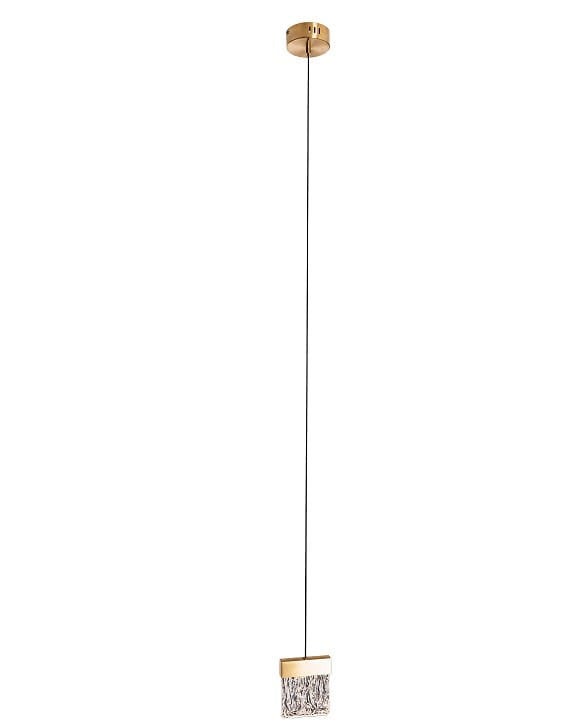 Lampa wisząca VETRO LED 4.5W Ciepła biel 360lm złoty szczotkowany wym: 180 x 13 x 12 cm Maxlight