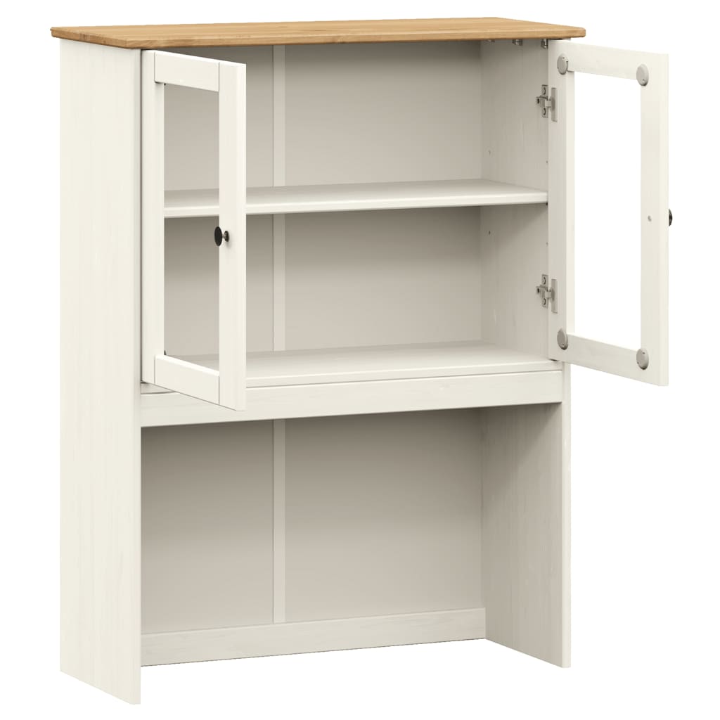 Dessus de commode VIGO blanc 78x30x100 cm bois massif de pin vidaXL - 5