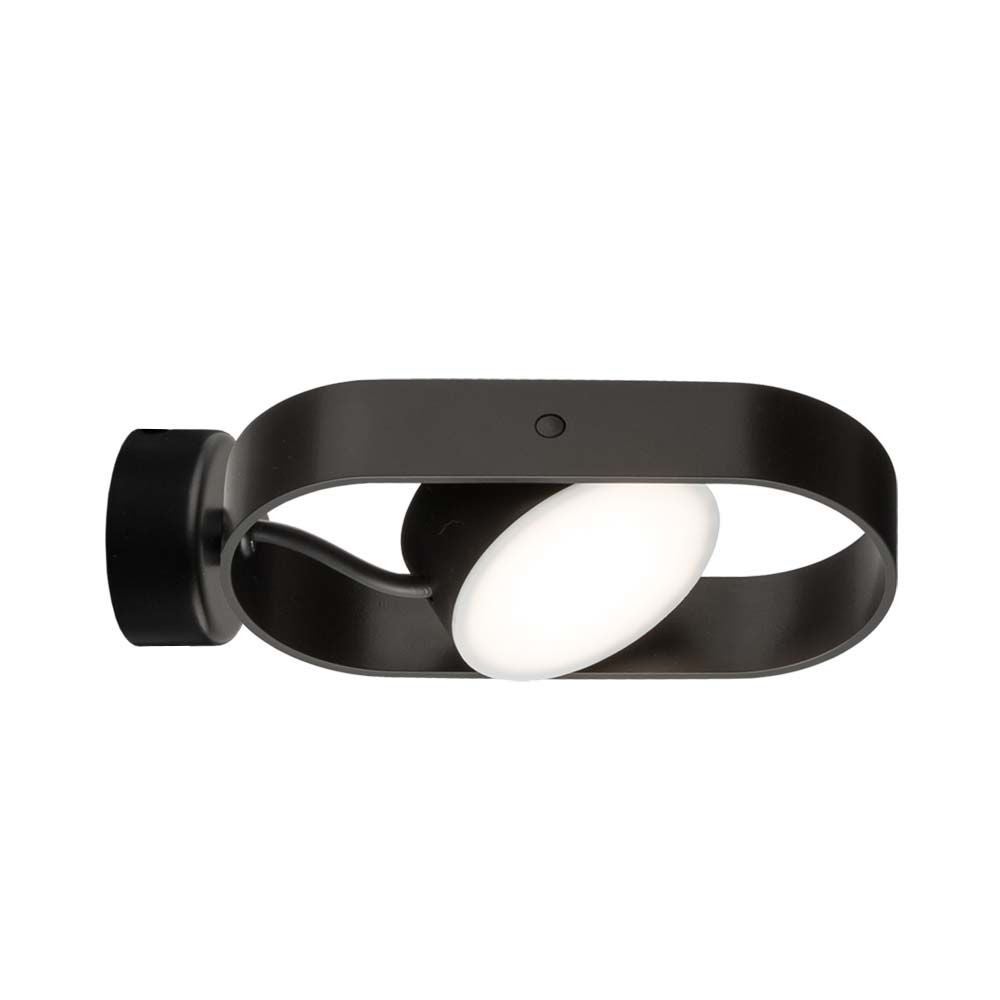 Kinkiet ścienny Furoku czarny LED 6W 3000K 690lm styl nowoczesny wym: 8 x 6 x 19 cm aluminium IP20 Shilo